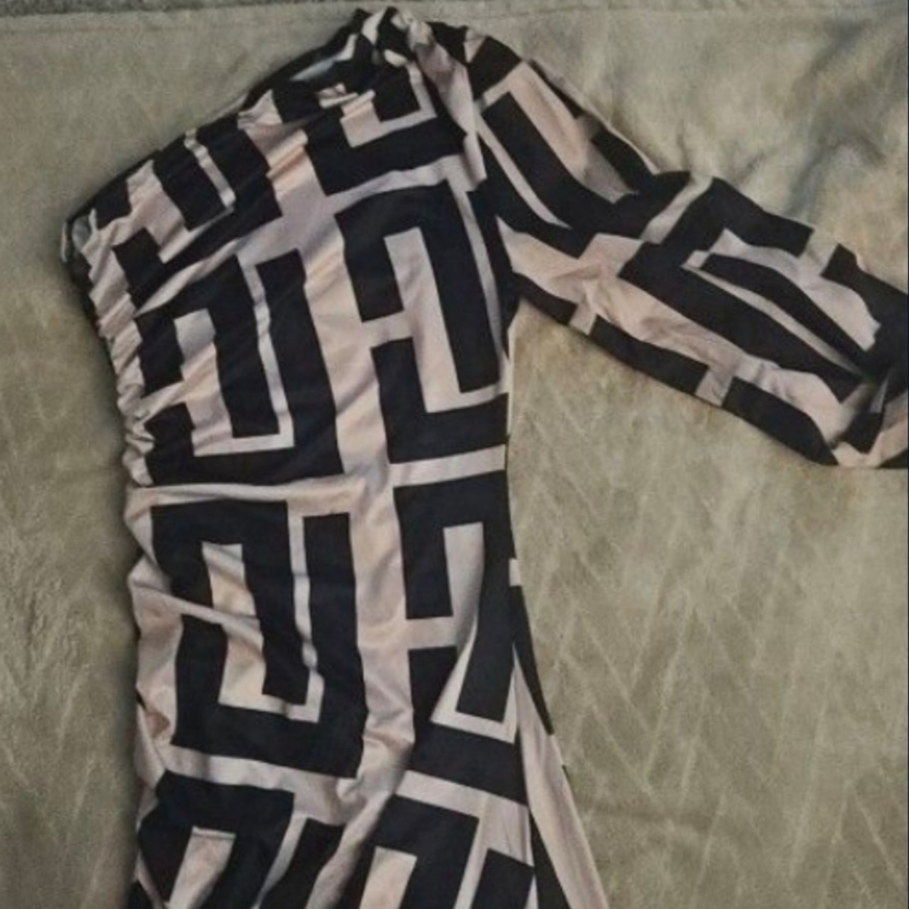 Geometric Patterned Women's Dress